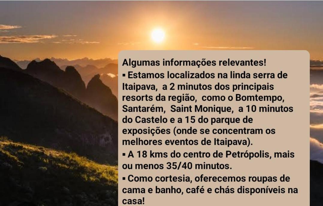 Recanto De Itaipava - Casa Com Forno De Pizza A Lenha, Churrasqueira, Pet Friendly, Equipada Para Ate 6 Pessoas, Em Meio A Natureza E Proxima Ao Centro Do Bairro Petropolis (Rio de Janeiro) Exterior foto